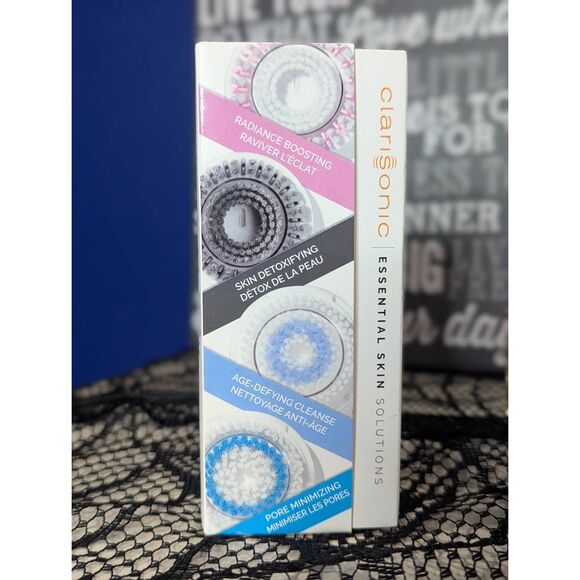Clarisonic Essential Skin Solutions Brush Head 4-pack NEW! RETIRED/DEADSTOCK - Picture 1 of 16